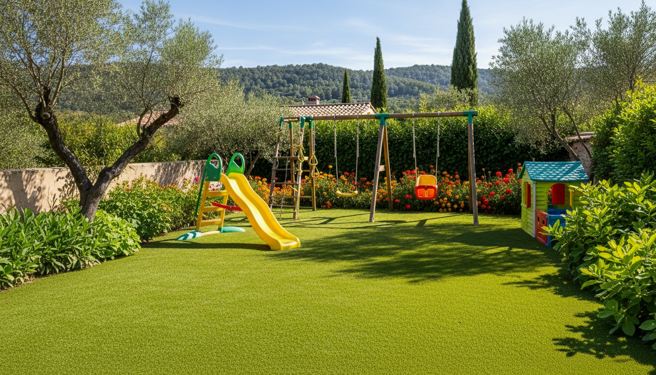 Gazon Synthétique : Un Espace de Jeu Sécurisé et Propre pour Enfants